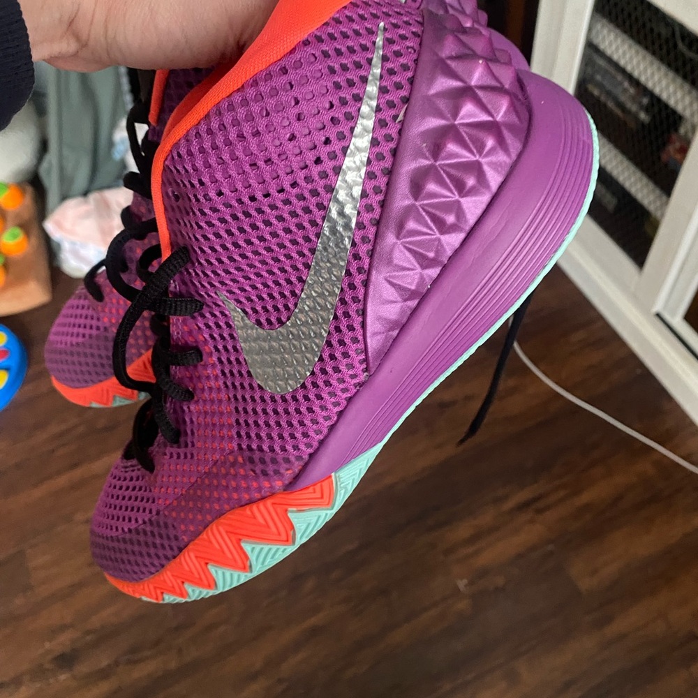 Nike Kids Purple and Orange Sneakers